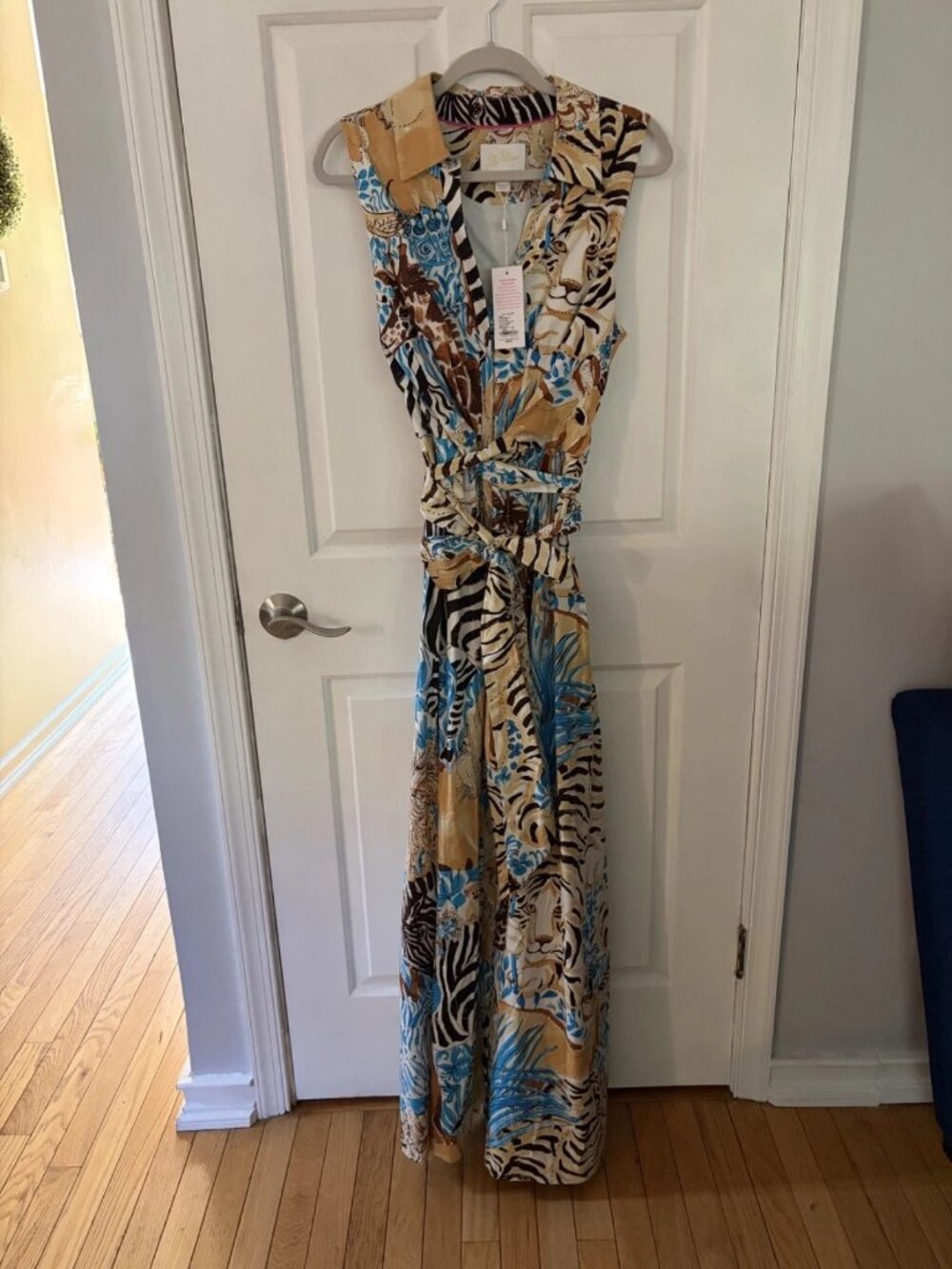 NWT LILLY PULITZER SIZE 12 MARRIA MAXI SHIRTDRESS SHIRTDRESS *LILLYS ZOO* - Picture 3 of 3